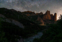 Capítulo 2 – Paisajes épicos en Daroca y los Mallos de Riglos durante mi viaje fotográfico por España mallos de riglos de noche