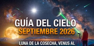 Guía del Cielo de Septiembre 2026: Luna de la Cosecha, Ocultación de Venus y Efemérides Espaciales Guía del cielo nocturno septiembre 2026 con Luna de la Cosecha y Venus