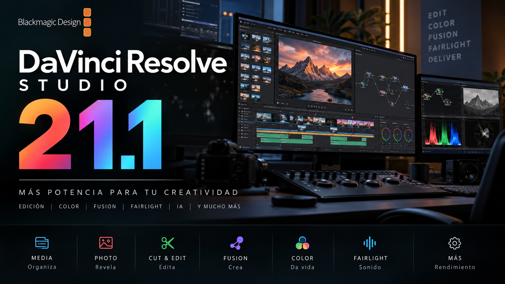 Davinci Resolve 21.1 Mejora en todas sus funciones